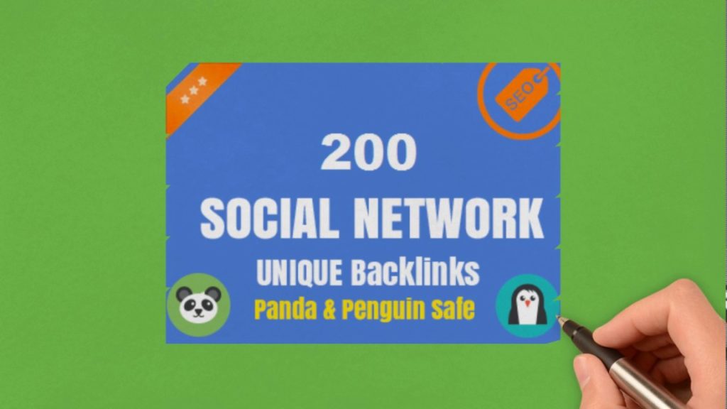 200 Social Networks Profiles Backlinks