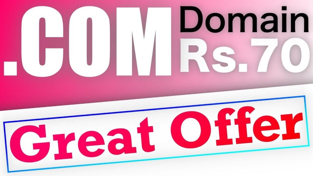 Great Offer! (.com) Domain at just Rs.70 Rupees