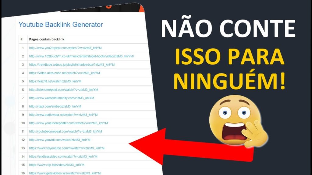 Site Gerador de Backlinks para YouTube [TRUQUE SECRETO!]