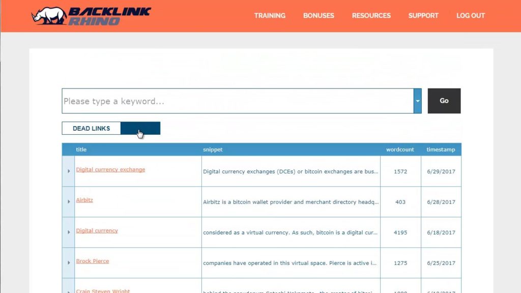 Wikipedia Backlinks With Backlink Rhino