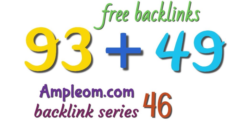 smart backlinking DA 93 free instant link: Ampleom.com backlink series 46