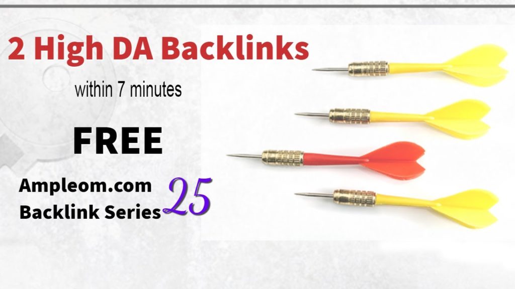 2 more high DA backlinks free: Ampleom.com backlink series 25