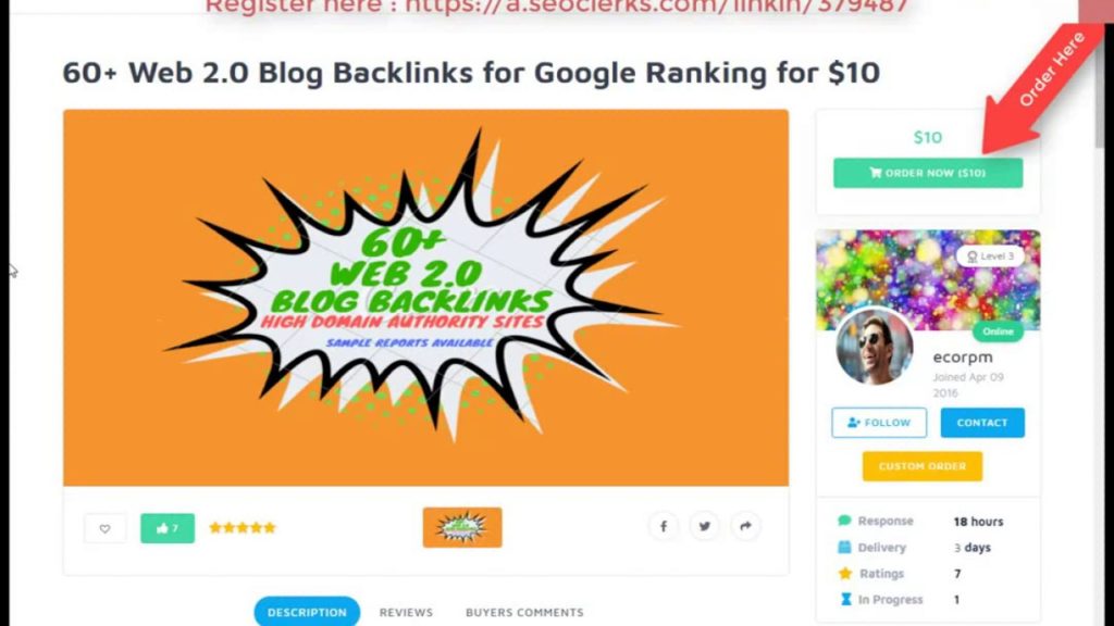 60 Web 2 0 Blog Backlinks for Google Ranking for $10 On SEOClerks