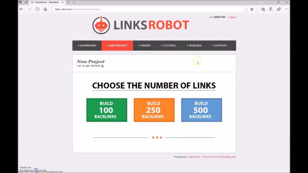 Automated software to build Authority Backlinks - Links Robot