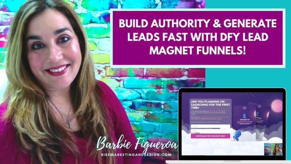BUILD AUTHORITY Generate Leads w/Done-For-You DFY Lead Magnet Funnels | Product Launch Checklist PLR
