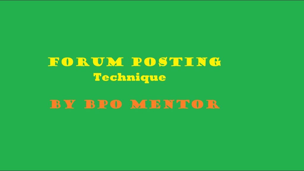 Forum Posting Bangla Tutorial 2020 || Off Page SEO || By BPO Mentor