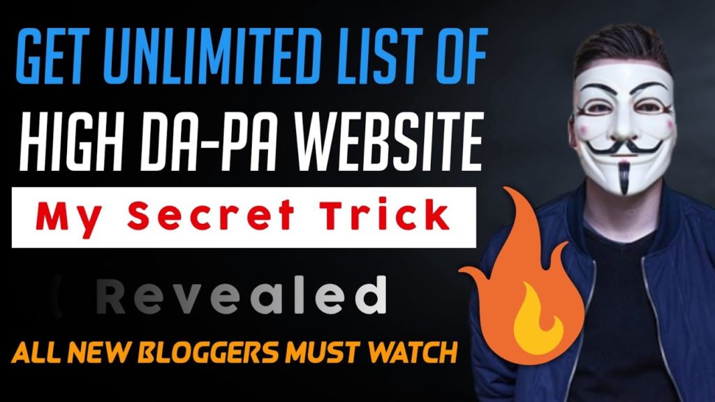 Get 1000+ High DA-PA Website List | Secret Trick | SPDJ