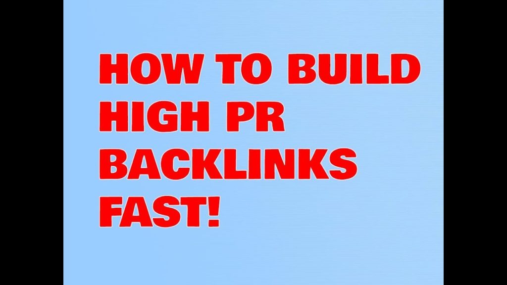 How To Build Backlinks: Create High PR Backlinks For FREE!