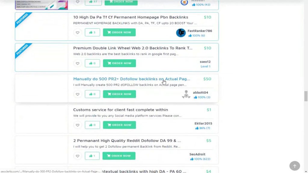 How To Buy High Quality PBN Backlinks Bookmarks Service On SEOClerks