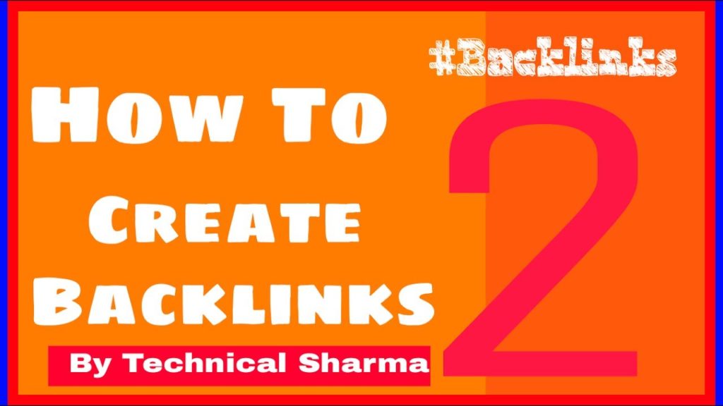 How To Create High PR Backlinks?