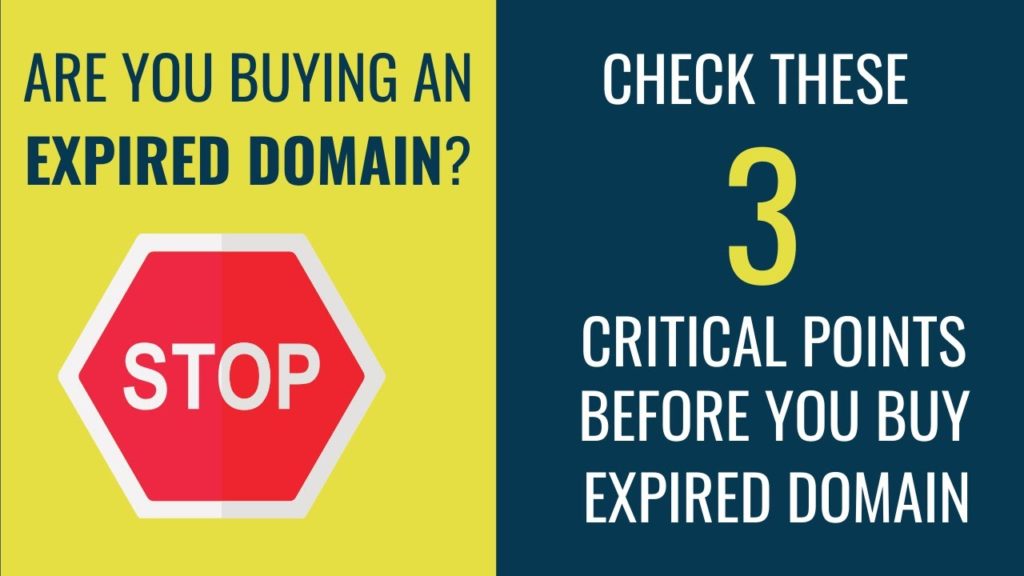 How to find Expired Domains that will Benefit. Analyze 3 Critical Points to choose Expired Domain