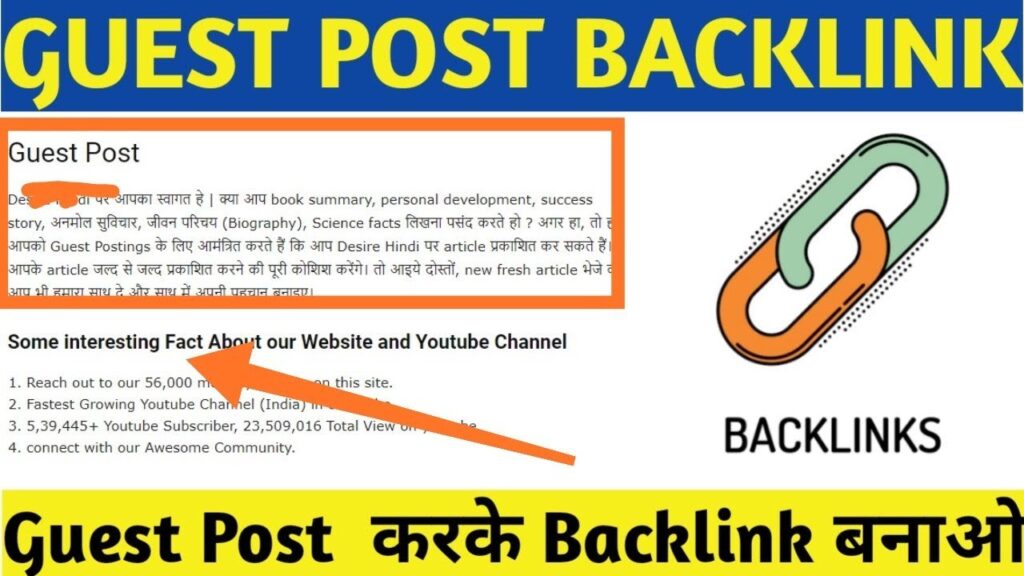 Submit Guest Post and Creat Dofollow Backlink in Any Content