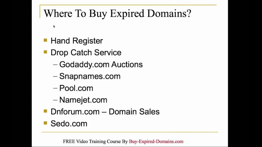 Where To Buy Expired Domains