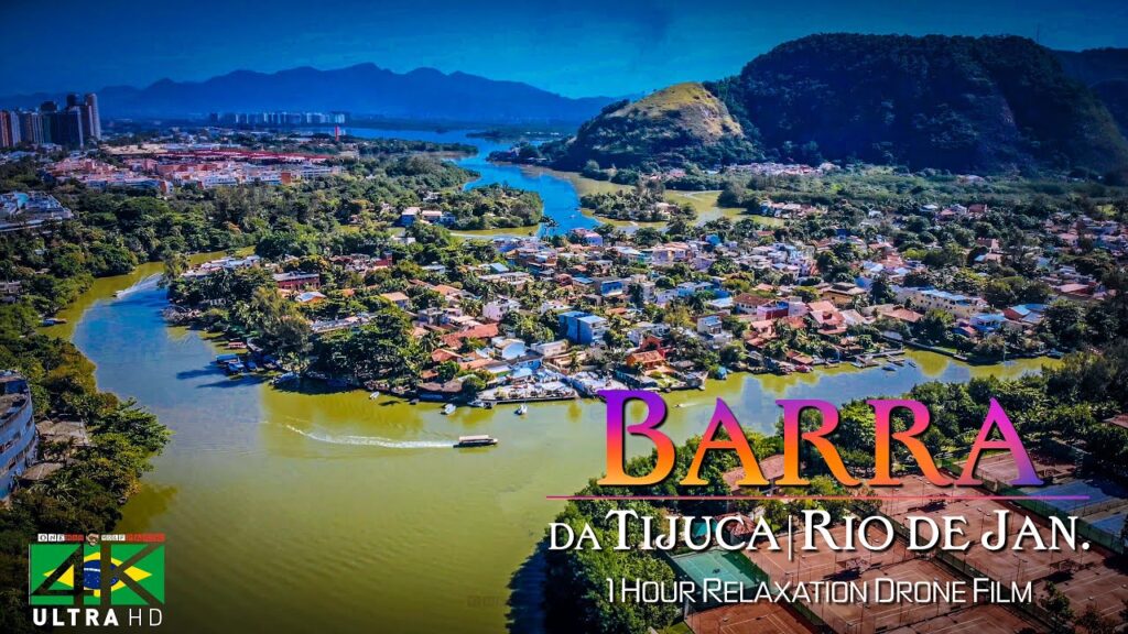 【4K】1 HOUR DRONE FILM: «Barra da Tijuca (Rio)» Ultra HD + Chillout Music (for 2160p Ambient TV)