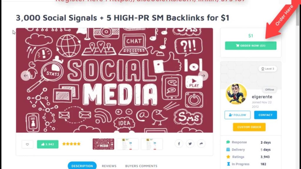 3000 Social Signals 5 HIGH PR Social media Backlinks for $1 On SEOClerks