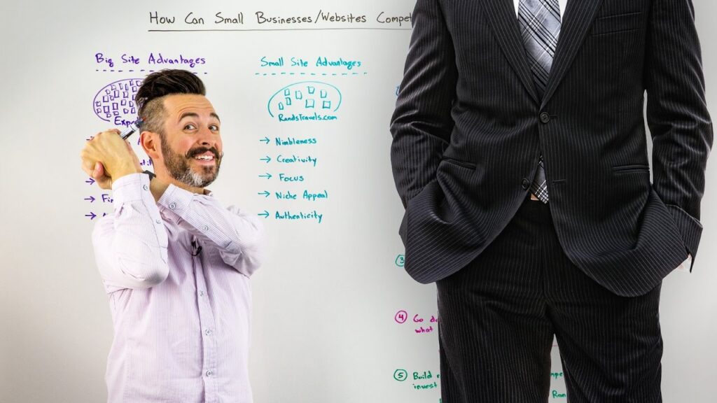How Can Small Businesses/Websites Compete with Big Players in SEO? - Whiteboard Friday