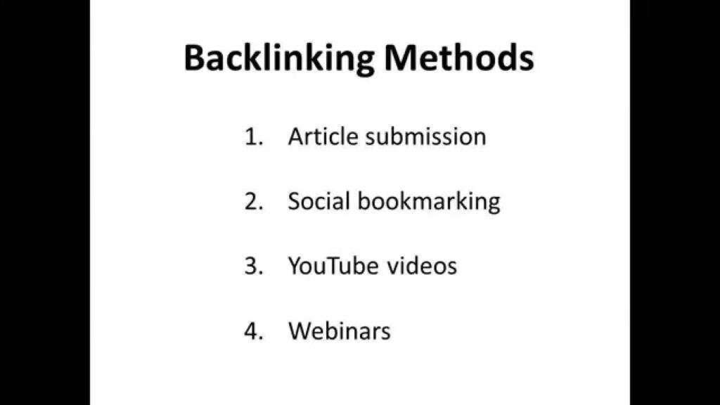 How to Generate High Quality Backlinks