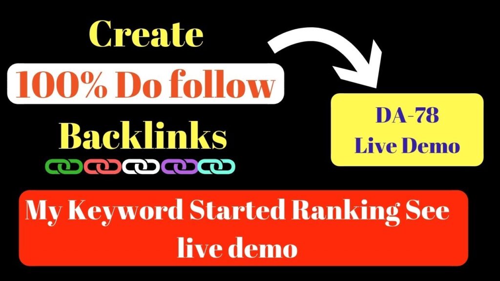 How to create 100% do follow backlinks DA 78  [in Hindi]