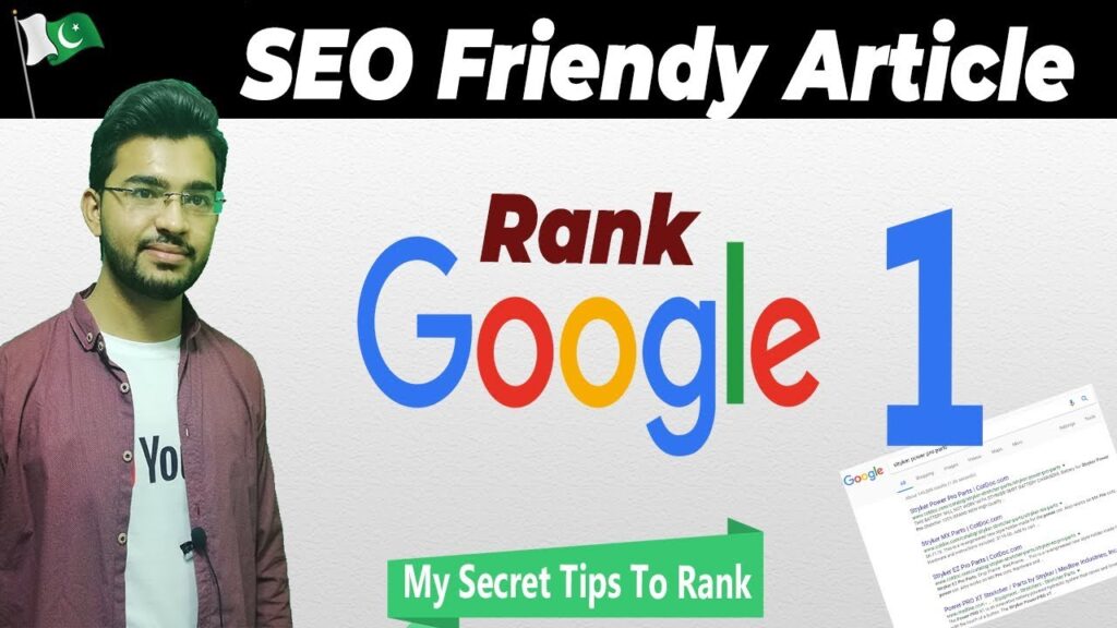 How to write SEO Friendly Article for blog | Rank #1 in Pakistan