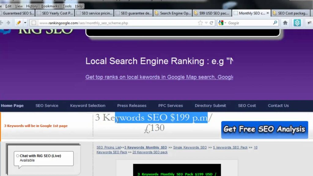 Know about SEO cost, compare prices packages -rigseo.com