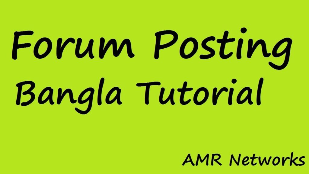 LIVE CLASS - Forum Posting tutorial in Bangla - Best Way To Post Link In Forums site