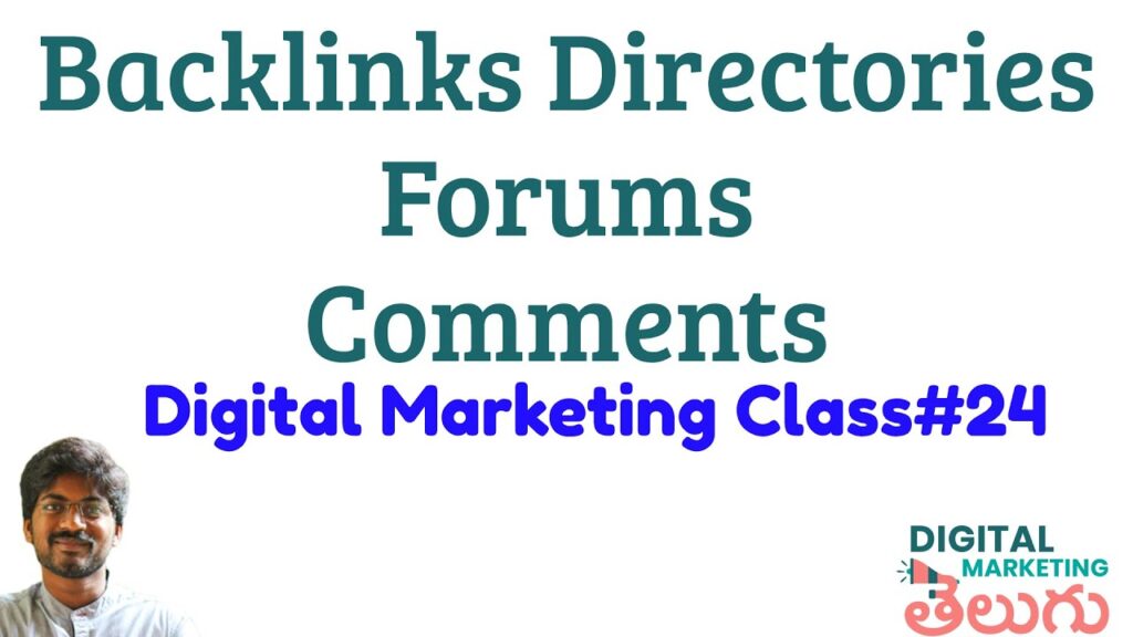SEO Directories | SEO Forums | Social Bookmarking | Digital Marketing in Telugu Course Class 24