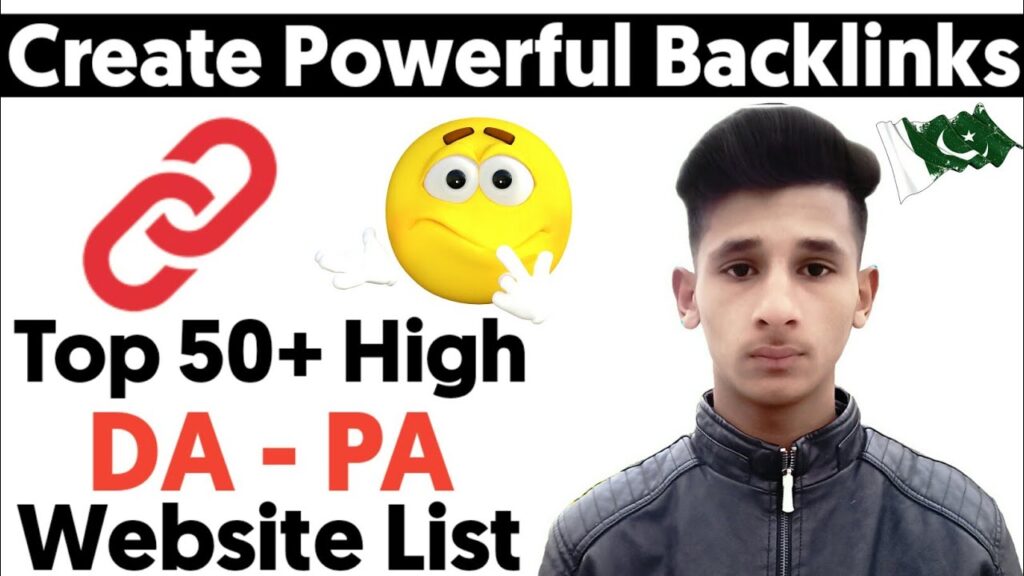Top 50+ High DA (Domain Authority) - PA (Page Authority) Website's List || Backlinks for Beginners