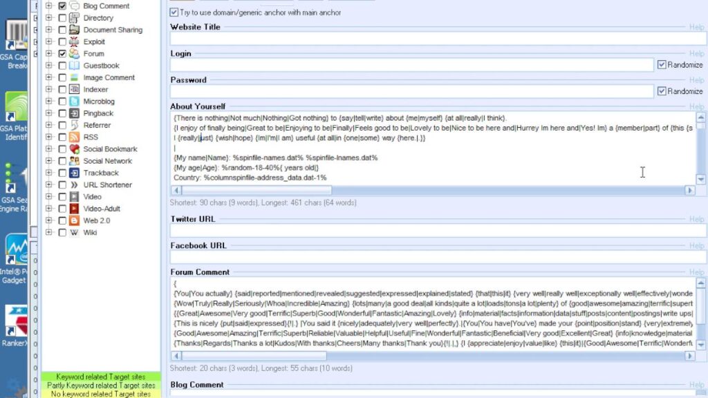 Using GSA Search Engine Ranker to Build Niche Relevant Tier 1 Backlinks
