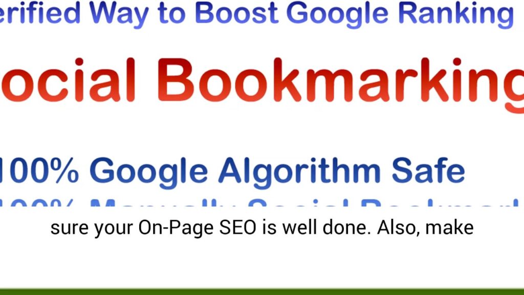 Verified 120 Authority Social Bookmarking to Boost Google Ranking
