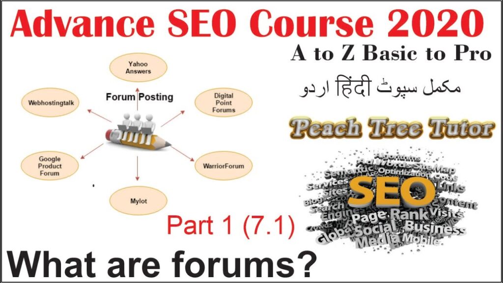 WEB 2.0 off page Backlinks | What are Forums 2020 SEO  |  Class 7.1