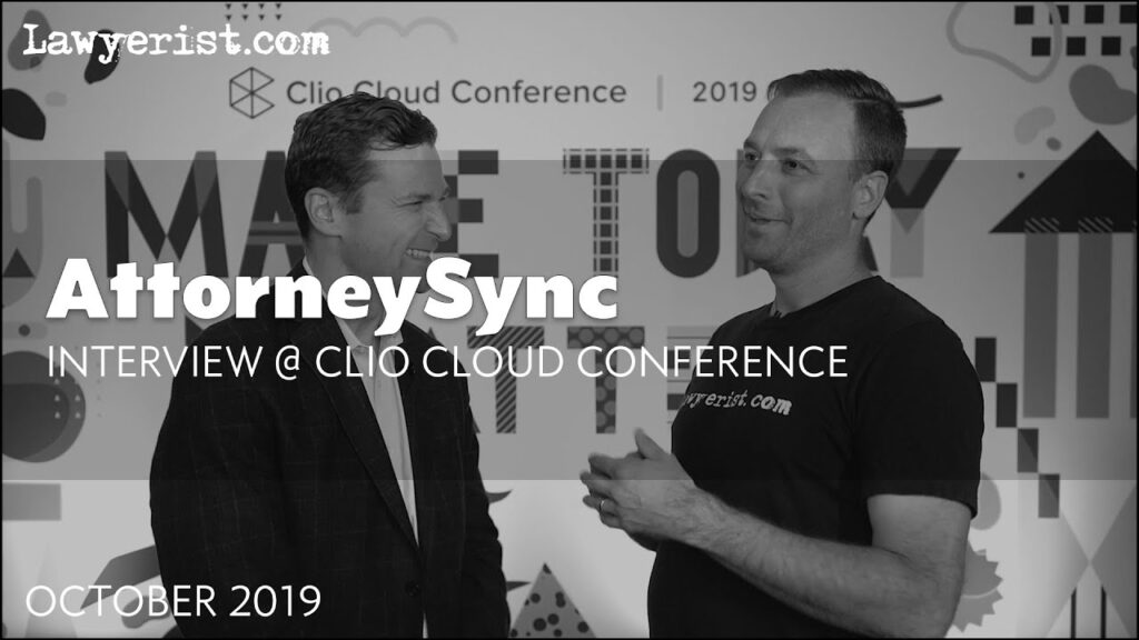 AttorneySync Interview (Gyi Tsakalakis) at ClioCon 2019