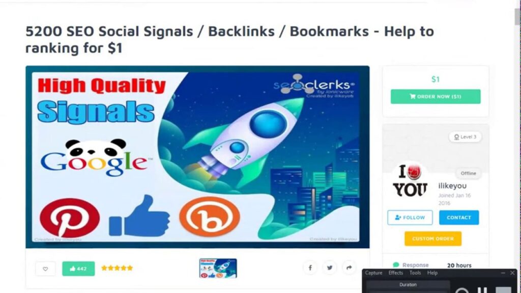 Buy SEO Social Signals Backlinks Bookmarks Help to ranking On SEOClerks 2019 202