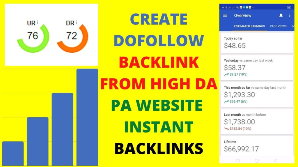 CREATE DOFOLLOW BACKLINK FROM HIGH DA PA WEBSITE | INSTANT BACKLINKS