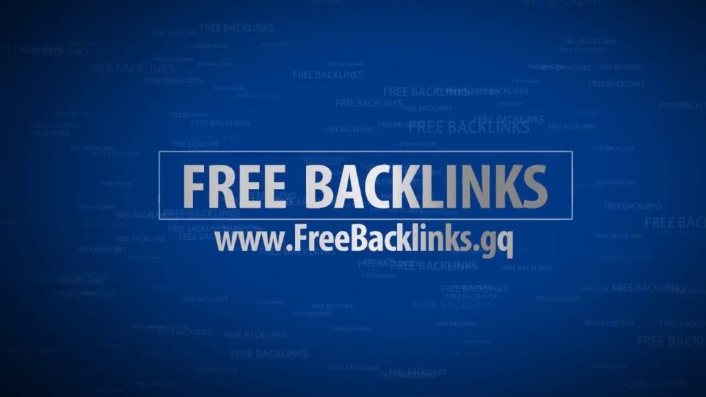 Free Backlinks - 100% Free SEO Backlinks