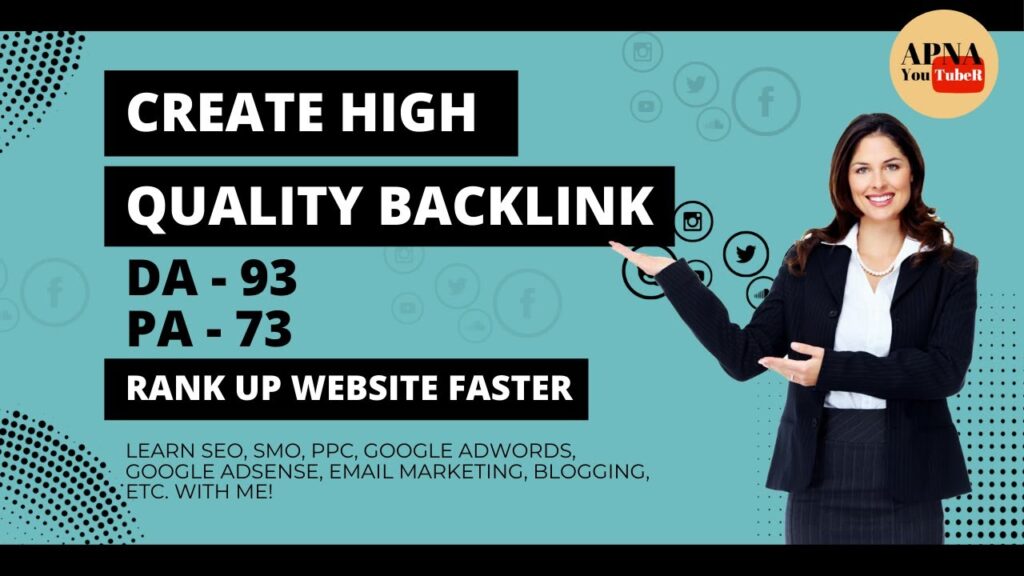 Get Backlinks from high authority Website | Rank your Website Instant | in Hindi | Apna Youtuber