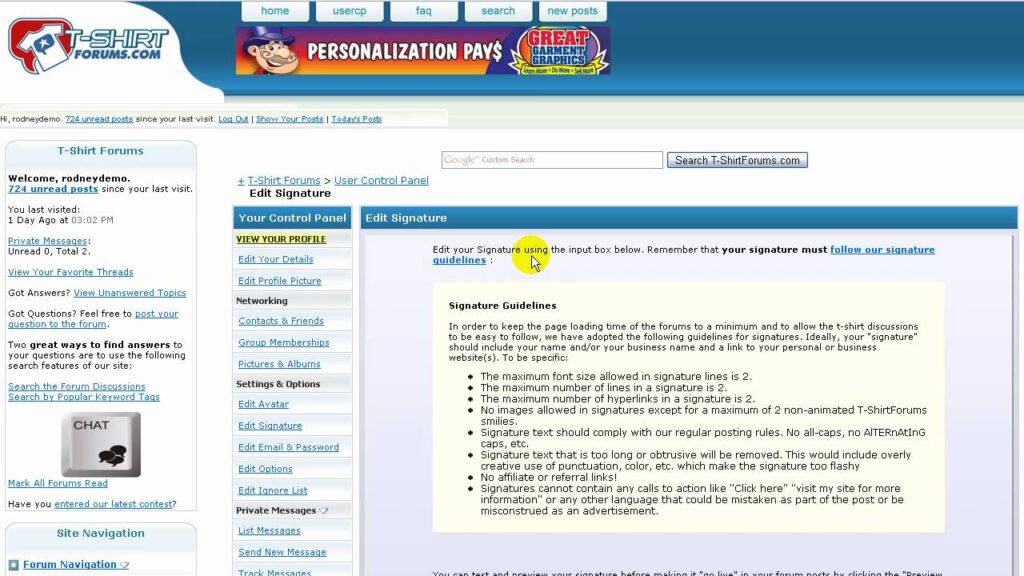 How to Add a Signature to Your Posts in the Forum - TSF Video Help