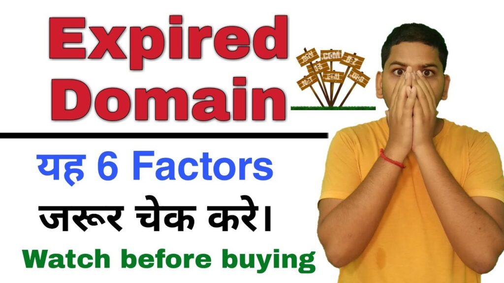 Watch before buying expired domains ! Check 6 most important factor in expired domains | Niraj Yadav