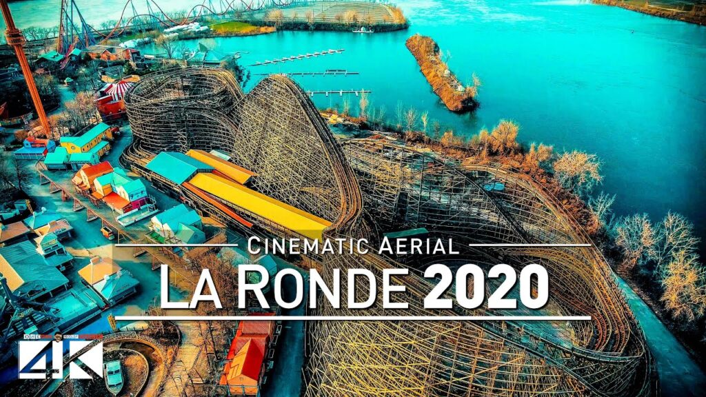 【4K】Drone Footage | LA RONDE Amusement Park ..:: Montreal 2019