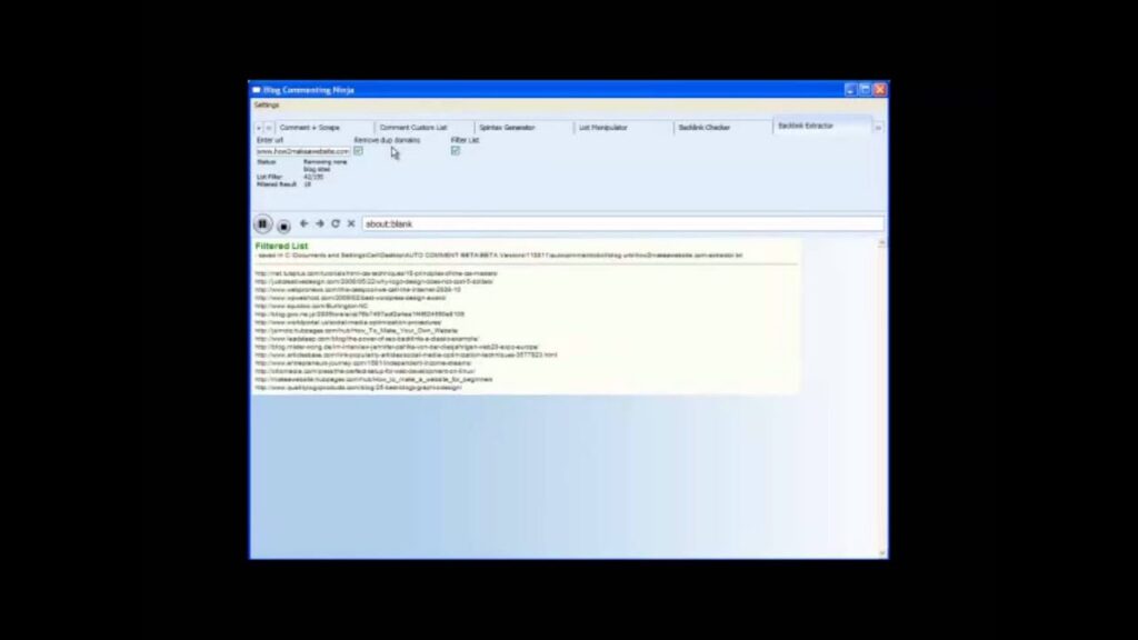Blog Commenting Software Review - The Automatic Relevant Backlink Builder