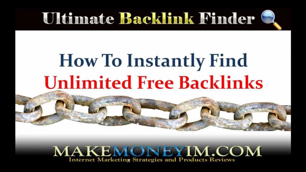 Free Backlinks Tool: Find Unlimited Quality  Free Backlinks In Any Niche