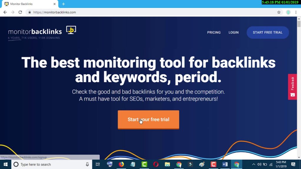 How to Monitor backlinks for website