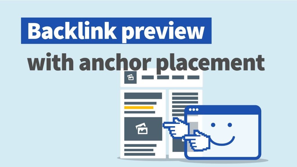 See live preview of backlinks with anchor placement