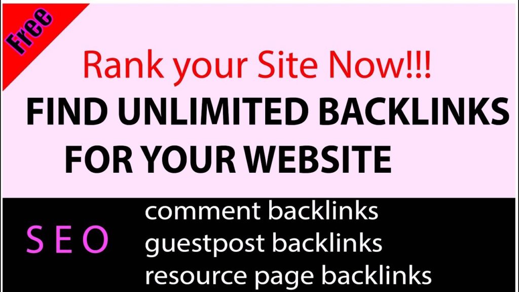 how to find unlimited backlinks oppurtunities
