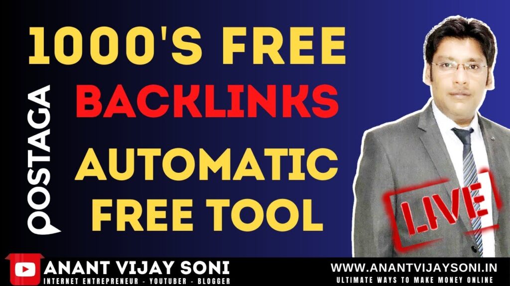 1000's Free Backlinks with Automatic Free Tool - Postaga Review in Hindi