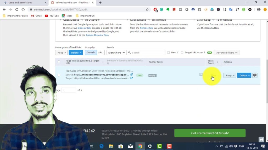 Backlink Audit & Monitoring | Use free SEMrush tool |SEO Best Practice 2019-20