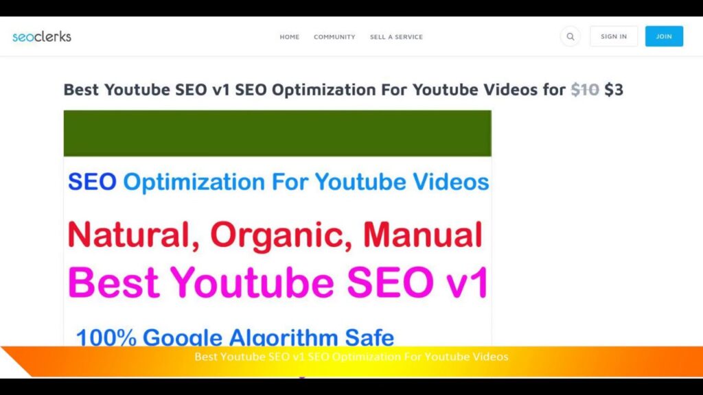 Best Youtube SEO v1 SEO Optimization For Youtube Videos