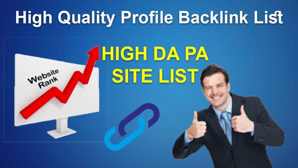 DoFollow Profile Creation Sites List | how to create profile backlinks to your website techtoamjad