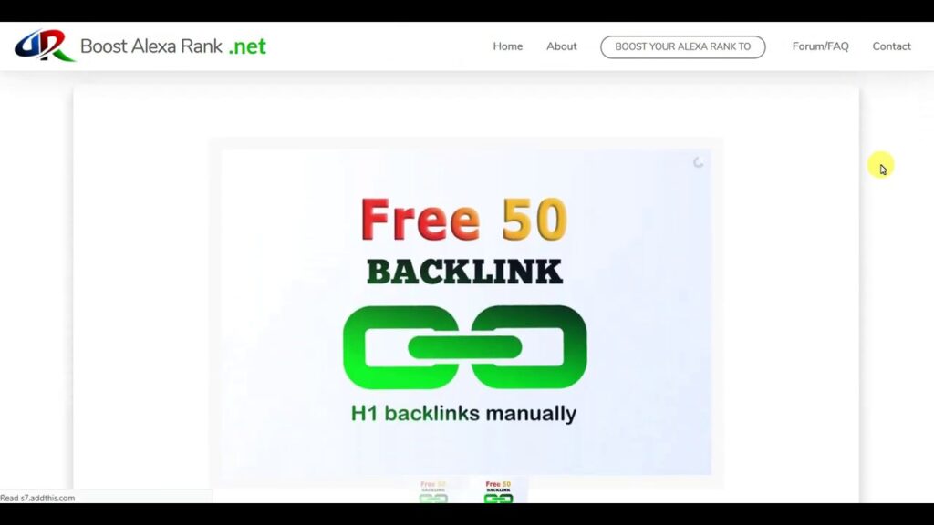 Get 50 Unique Backlinks For Free - Boost Alexa Rank