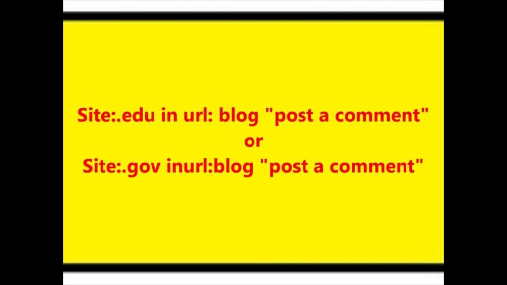How To Find Edu & Gov Backlinks and How To Create Edu & Gov Backlinks