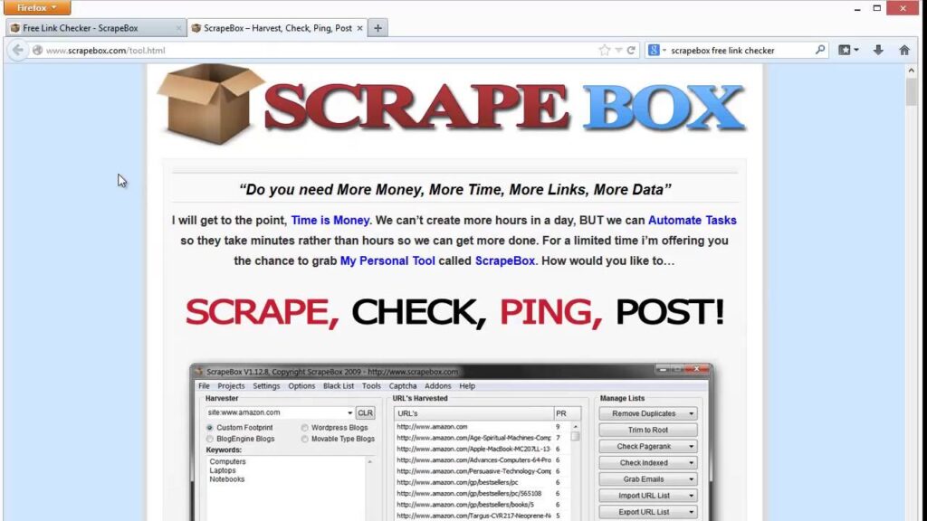 Scrapebox Free Link Checker - Verify Your Backlinks